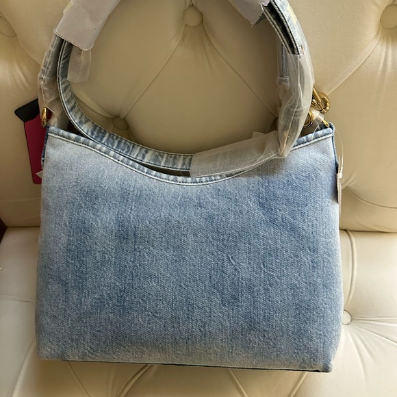 Coach Laurel Loved Denim Purse W/Charms,New! - Picture 6 of 10